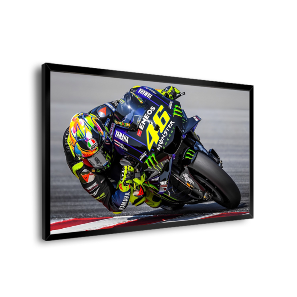 Quadro Decorativo Valentino Rossi Em Ação