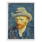 Quadro Decorativo Van Gogh - Autorretrato 24x18cm - Com Vidro