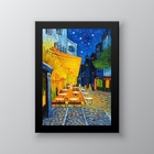 Quadro Decorativo Van Gogh Café Terrace 45x34cm - Com Vidro M