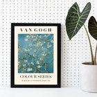 Quadro Decorativo Van Gogh Cerejeiras 45x34cm Moldura:madeira