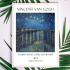 Quadro Decorativo Van Gogh Starry night 33x24cm Moldura:madei