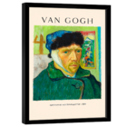 Quadro Decorativo Vang Gogh Self Portrait With  Bandaged Ear