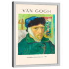 Quadro Decorativo Vang Gogh Self Portrait With  Bandaged Ear