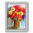 Quadro Decorativo - Vaso De Flores - 19cm X 25cm - 118qdfb