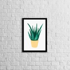 Quadro Decorativo Vaso Espada De São Jorge 45x34cm A3 (45 X 3