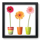 Quadro Decorativo - Vasos - 33cm X 33cm - 076qdfp