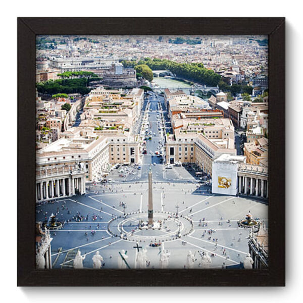 Quadro Decorativo - Vaticano - 22cm X 22cm - 023qnmap