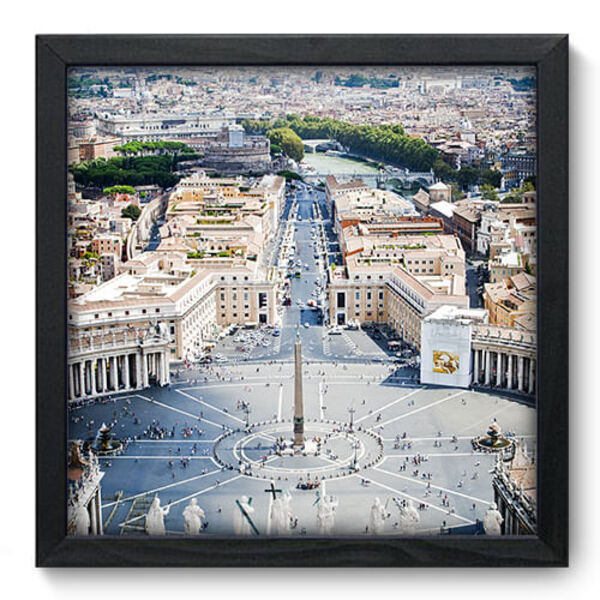 Quadro Decorativo - Vaticano - 33cm X 33cm - 023qnmbp