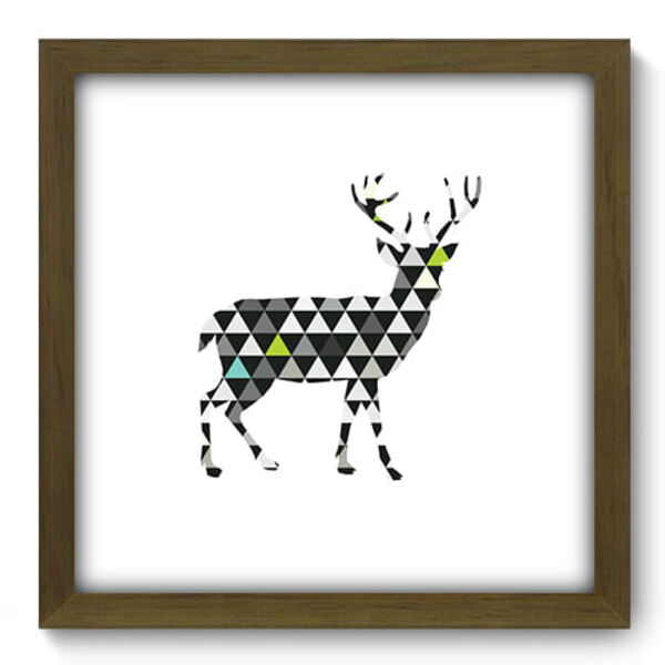 Quadro Decorativo - Veado - 33cm X 33cm - 280qdsm