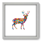 Quadro Decorativo - Veado - 33cm X 33cm - 281qdsb