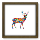 Quadro Decorativo - Veado - 33cm X 33cm - 281qdsm