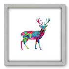 Quadro Decorativo - Veado - 33cm X 33cm - 283qdsb
