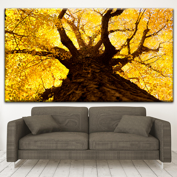 Quadro Decorativo Vegetação Ipê Amarelo - 180x120 Cm