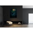 Quadro Decorativo Vegetação Paisagem Folhagem Luzes - 150x100