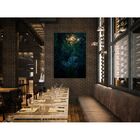 Quadro Decorativo Vegetação Paisagem Folhagem Luzes - 200x100