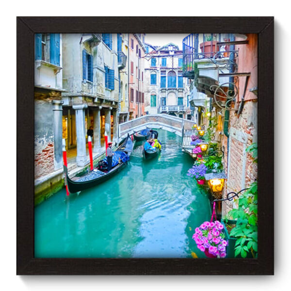 Quadro Decorativo - Veneza - 22cm X 22cm - 063qnmap
