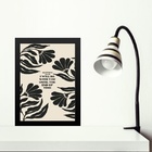 Quadro Decorativo Versículo Bíblico 33x24cm Moldura Branca