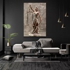 Quadro Decorativo Vertical Advocacia Sem Moldura E Sem Vidro