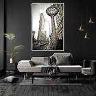 Quadro Decorativo Vertical Com Moldura Fifth Avenue Building