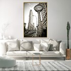 Quadro Decorativo Vertical Com Moldura Fifth Avenue Building