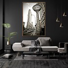 Quadro Decorativo Vertical Com Moldura Fifth Avenue Building