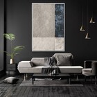 Quadro Decorativo Vertical Moderno Abstrato Texturas Com Mold