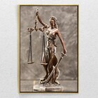 Quadro Decorativo Vertical Moderno Advocacia Com Moldura E Se