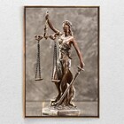 Quadro Decorativo Vertical Moderno Advocacia Com Moldura E Se