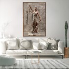 Quadro Decorativo Vertical Moderno Advocacia Com Moldura E Se