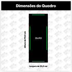 Quadro Decorativo Vertical Praia Mar Azul Maré Sala 35x90cm