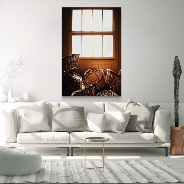 Quadro Decorativo Vertical Retrô Coleção Alme Sem Moldura E S