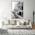 Quadro Decorativo Vertical Vintage Ilhama Com Moldura E Sem V