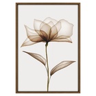 Quadro Decorativo Vestígio 2 Colorido com Vidro 70x50x2,8cm Tropical