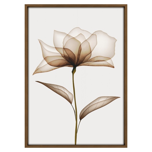 Quadro Decorativo Vestígio 2 Colorido com Vidro 70x50x2,8cm Tropical