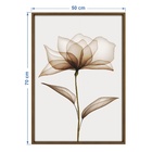 Quadro Decorativo Vestígio 2 Colorido com Vidro 70x50x2,8cm Tropical