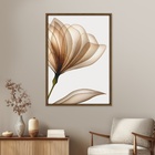 Quadro Decorativo Vestígio 3 Colorido com Vidro 70x50x2,8cm Tropical