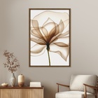 Quadro Decorativo Vestígio Colorido com Vidro 70x50x2,8cm Tropical