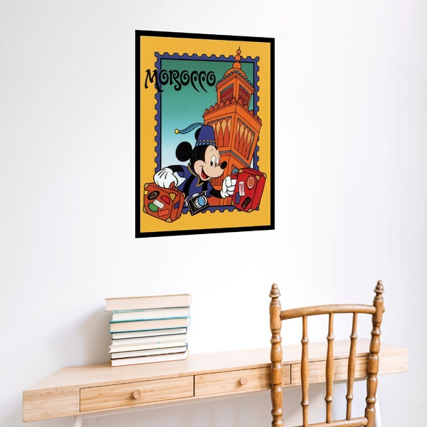 Quadro Decorativo Viagem Para Marrocos  - 70x50cm Moldura Pre