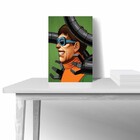 Quadro Decorativo Vilão A3 42x30 - Canvas - Flutuante Preta (