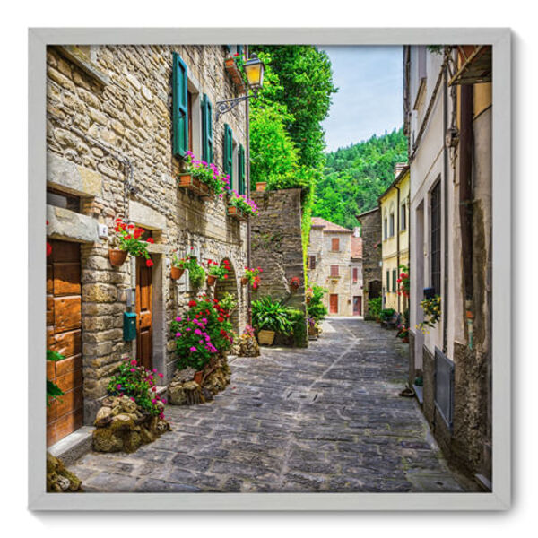 Quadro Decorativo - Vilarejo - 70cm X 70cm - 132qnpdb