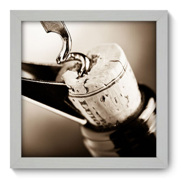 Quadro Decorativo - Vinho - 22cm X 22cm - 006qncab