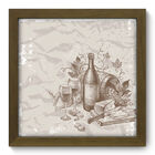 Quadro Decorativo - Vinho - 22cm X 22cm - 031qdcm