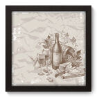 Quadro Decorativo - Vinho - 22cm X 22cm - 031qdcp