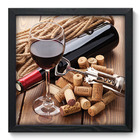 Quadro Decorativo - Vinho - 33cm X 33cm - 139qdcp