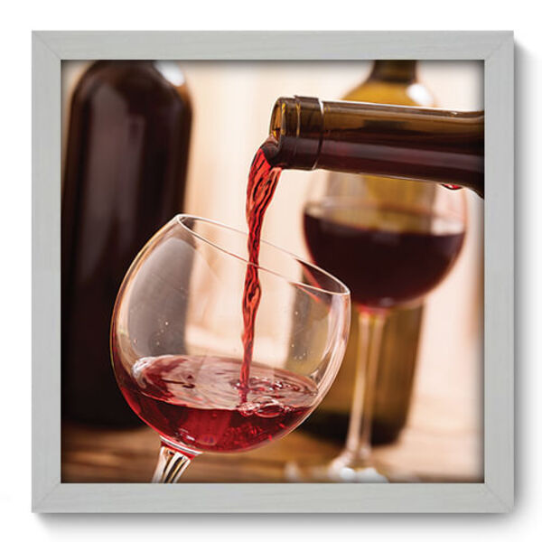 Quadro Decorativo - Vinho - 33cm X 33cm - 227qdcb