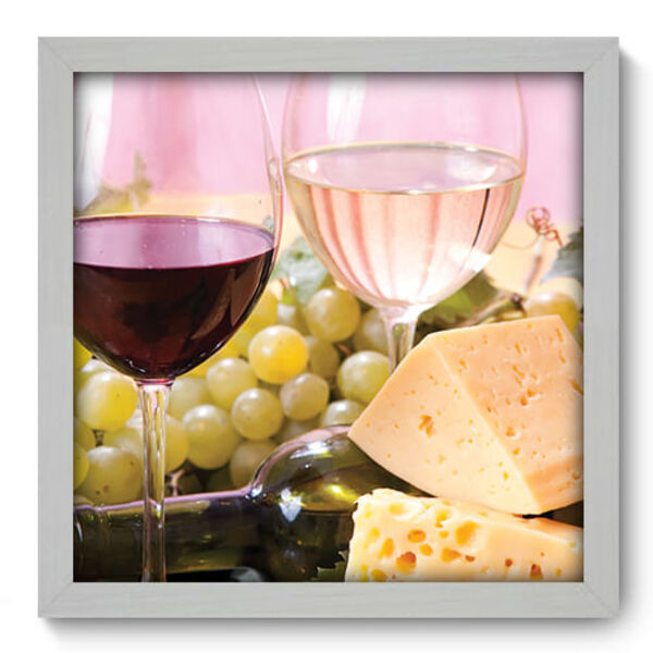 Quadro Decorativo - Vinho - 33cm X 33cm - 252qdcb