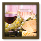 Quadro Decorativo - Vinho - 33cm X 33cm - 252qdcm