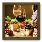 Quadro Decorativo - Vinho - 33cm X 33cm - 255qdcm