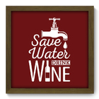 Quadro Decorativo - Vinho - 33cm X 33cm - 314qdcm