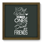 Quadro Decorativo - Vinho - 33cm X 33cm - 320qdcm